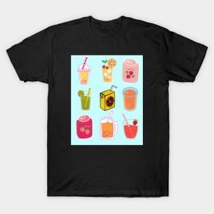 Variety Of Juices For Healthy Living T-Shirt